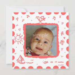 サンゴの鳴鳥の誕生のお知らせ 案内状