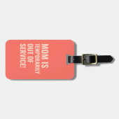 サンゴはっきりしたサンセットカラーマムギフト ラゲッジタグ (正面横)