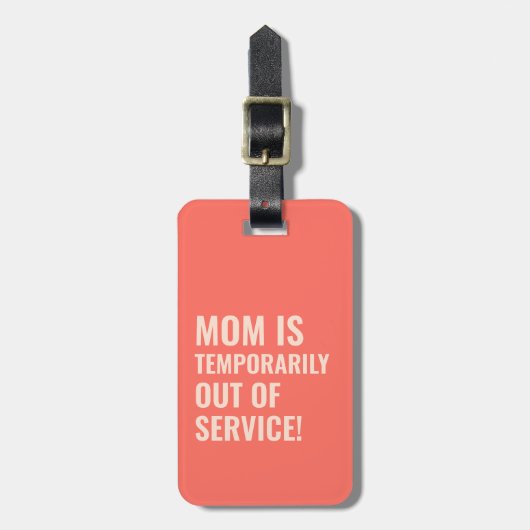 サンゴはっきりしたサンセットカラーマムギフト ラゲッジタグ (正面縦)