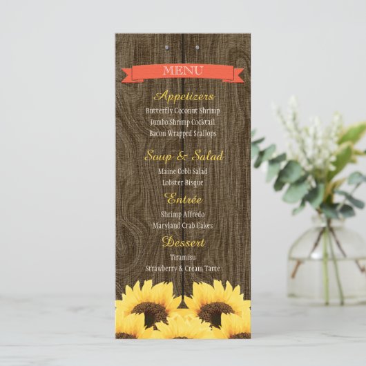 サンゴひま素朴わりメニューカード メニュー (スタンド正面)