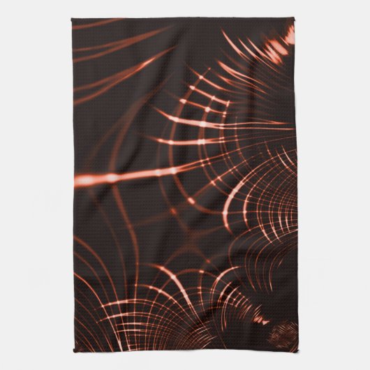 サンゴまたは銅の湾曲した鋭い爪または棘 キッチンタオル (縦)