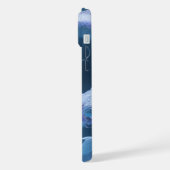 サンゴを使った中国の水竜アートファンタジーデザイン iPhoneケース (左側面)