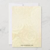 サンゴアイボリーバラヴィンテージブライダルティー招待状 招待状 (裏面)