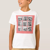 サンゴインスタグラム写真コラージュ9枚 Tシャツ (正面)