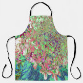 サンゴエレガントとチャートレイズライムライトアジサイ エプロン (正面)
