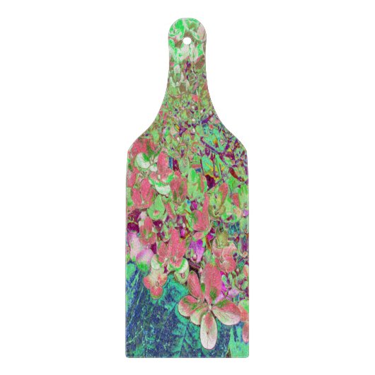 サンゴエレガントとチャートレイズライムライトアジサイ カッティングボード (正面)