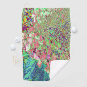 サンゴエレガントとチャートレイズライムライトアジサイ ゴルフタオル (インサイチュ)