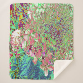 サンゴエレガントとチャートレイズライムライトアジサイ シェルパブランケット