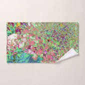 サンゴエレガントとチャートレイズライムライトアジサイ バスタオルセット (ハンドタオル)