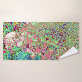 サンゴエレガントとチャートレイズライムライトアジサイ バスタオルセット