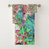 サンゴエレガントとチャートレイズライムライトアジサイ バスタオルセット (インサイチュ)