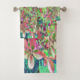 サンゴエレガントとチャートレイズライムライトアジサイ バスタオルセット