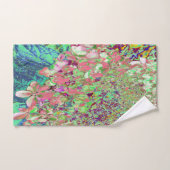 サンゴエレガントとチャートレイズライムライトアジサイ バスタオルセット (ハンドタオル)