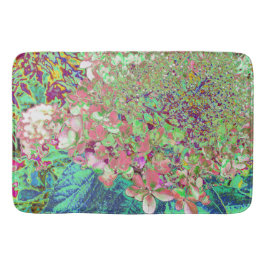 サンゴエレガントとチャートレイズライムライトアジサイ バスマット