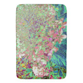 サンゴエレガントとチャートレイズライムライトアジサイ バスマット (正面縦)