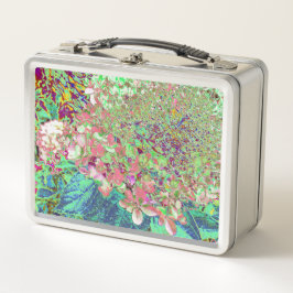 サンゴエレガントとチャートレイズライムライトアジサイ メタルランチボックス