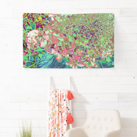 サンゴエレガントとチャートレイズライムライトアジサイ 横断幕 (インサイチュ)