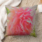 サンゴエレガントとピンクの装飾ダリア クッション (ブランケット)