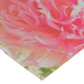 サンゴエレガントとピンクの装飾ダリア ショートテーブルランナー (コーナー)