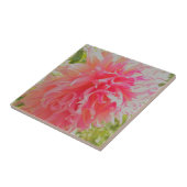 サンゴエレガントとピンクの装飾ダリア タイル (側面)