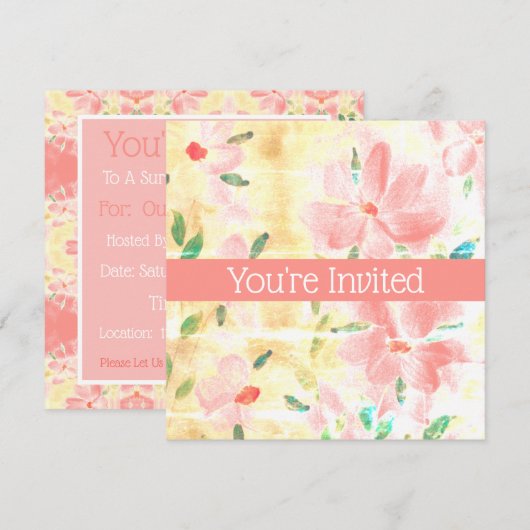 サンゴエレガントとピンク (正面/裏面)