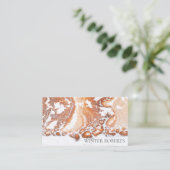 サンゴエレガント白大理石プロフェッショナル 名刺 (スタンド正面)