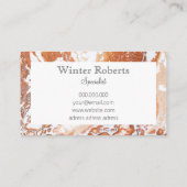 サンゴエレガント白大理石プロフェッショナル 名刺 (裏面)