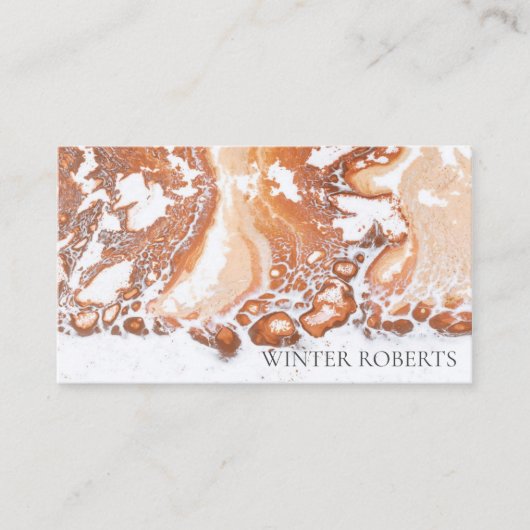 サンゴエレガント白大理石プロフェッショナル 名刺 (正面)