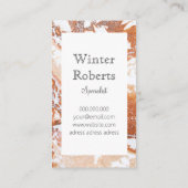 サンゴエレガント白大理石プロフェッショナル 名刺 (裏面)