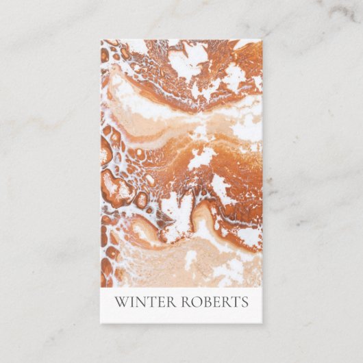 サンゴエレガント白大理石プロフェッショナル 名刺 (正面)