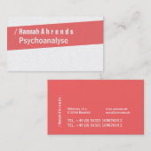 サンゴエレガント礁 名刺 (正面/裏面)