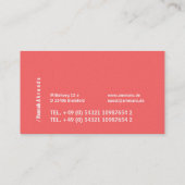 サンゴエレガント礁 名刺 (裏面)