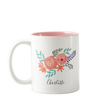 サンゴカスタマイズピンクの水彩花束