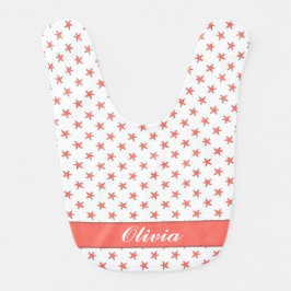 サンゴカスタムヒトデ模様 ベビービブ