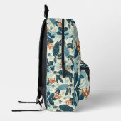 サンゴカラフルとシェルデザイン プリントバックパック (左)