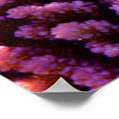 サンゴカラフルと熱帯魚 ポスター (角)