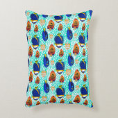 サンゴカラフルに浮かぶ熱帯魚 アクセントクッション (正面(垂直))