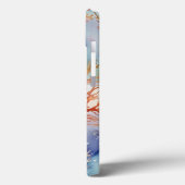 サンゴカラフルの水色 Case-Mate iPhoneケース (裏面 / 左)