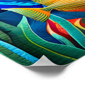 サンゴカラフル礁の外来熱帯魚 ポスター (角)