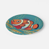 サンゴカラフル礁の魚 ペーパープレート (アングル)