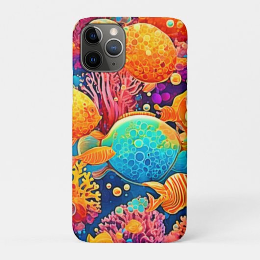 サンゴカラフル礁アートワーク Case-Mate iPhoneケース (裏)