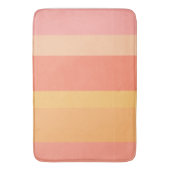 サンゴカラーズシックサーモンピーチクリームストライプズ バスマット (正面縦)