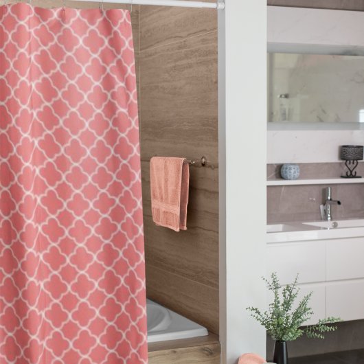 サンゴクローバー シャワーカーテン