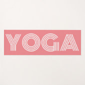 サンゴクールピンクトレーニングヨガマット ヨガマット (正面(横))