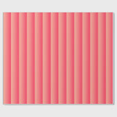 サンゴグラデーションから赤ストライプ色 ラッピングペーパー (フラット)
