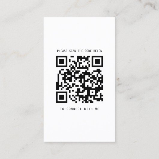 サンゴグリッターフォトビジネスカード（QRコード付） 名刺 (裏面)