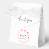 サンゴシンプルハートリースモノグラ結婚ム フェイバーボックス (正面)