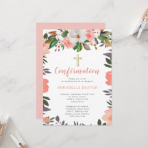 サンゴスタイリッシュ赤面フローラ確認招待状