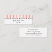 サンゴストライプの名刺のスキニー スキニー名刺 (正面/裏面)