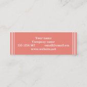 サンゴストライプ礁 スキニー名刺 (裏面)